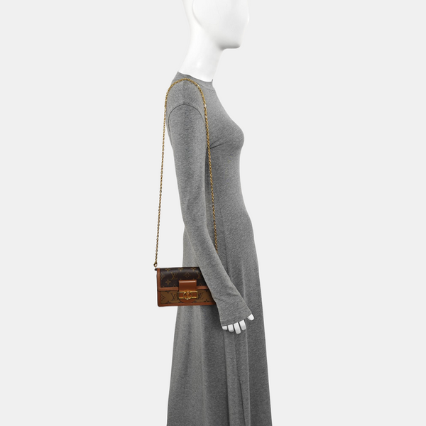 DAUPHINE WOC Monogram Coated Canvas Brown