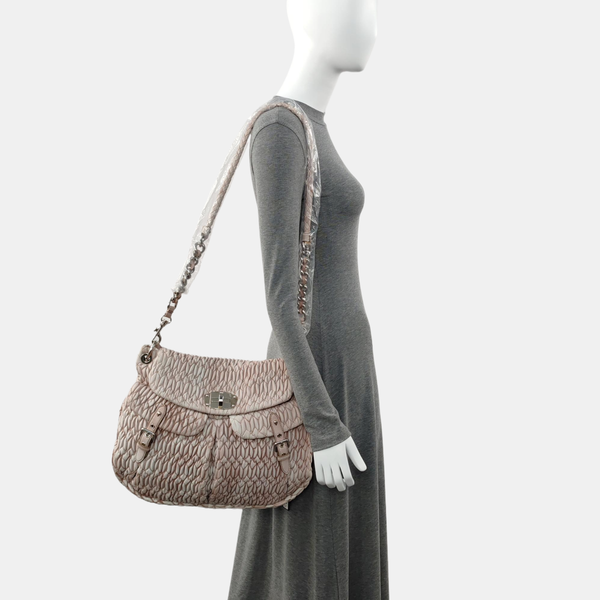 Calfskin Shoulder Bag White