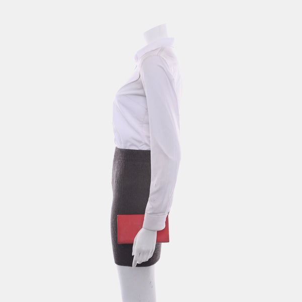 BVLGARI Calfskin Red Wallet