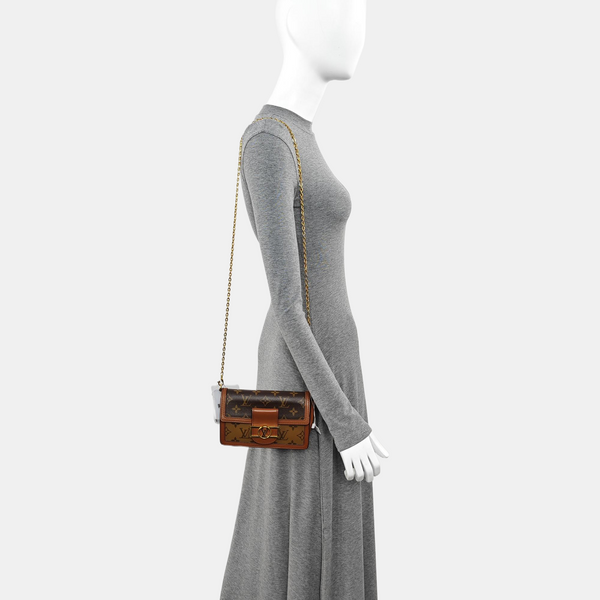 DAUPHINE WOC Monogram Coated Canvas Brown