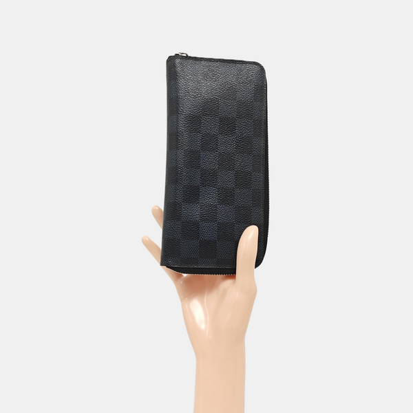 ZIPPY Damier Graphite Coated Canvas Gray Wallet