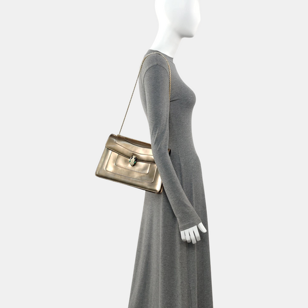 SERPENTI FOREVER Medium Calfskin Beige