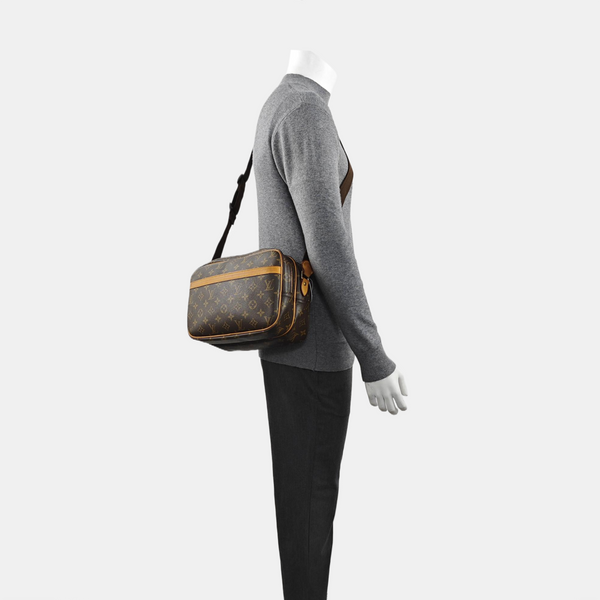 REPORTER Monogram Coated Canvas Brown