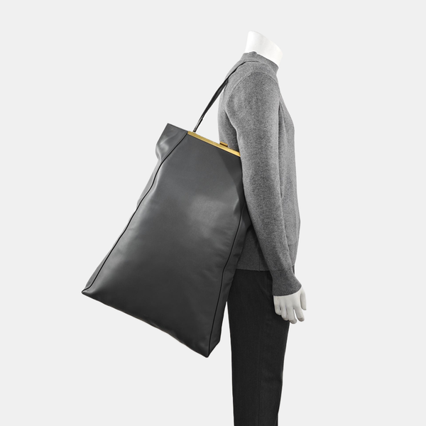 Calfskin Shoulder Bag Gray