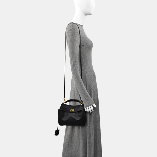 Calfskin Shoulder Bag Mini Black