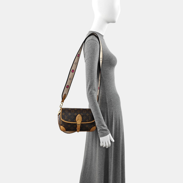 DIANE Monogram Coated Canvas Brown