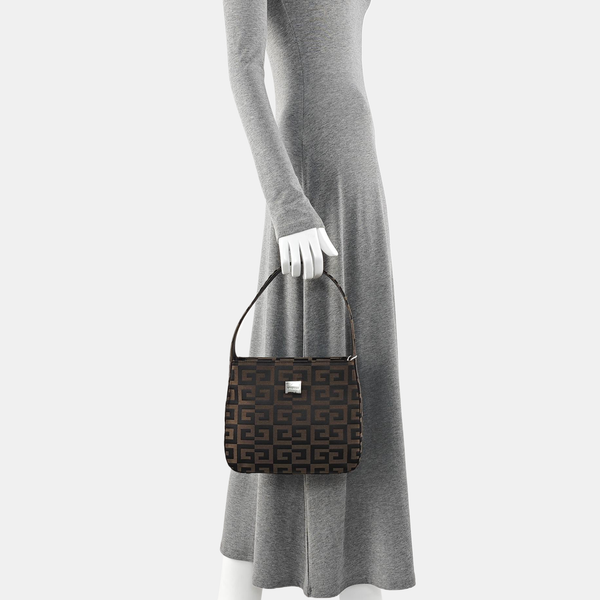 Canvas Top Handle Bag Brown