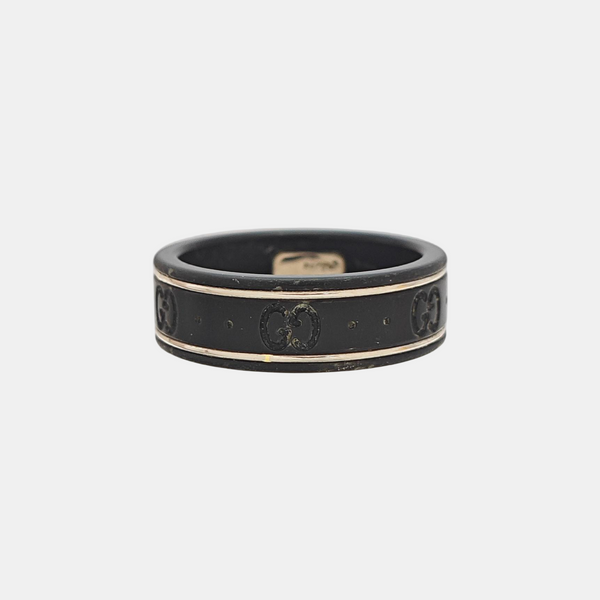 Icon 18k Gold Black Ring HK 19