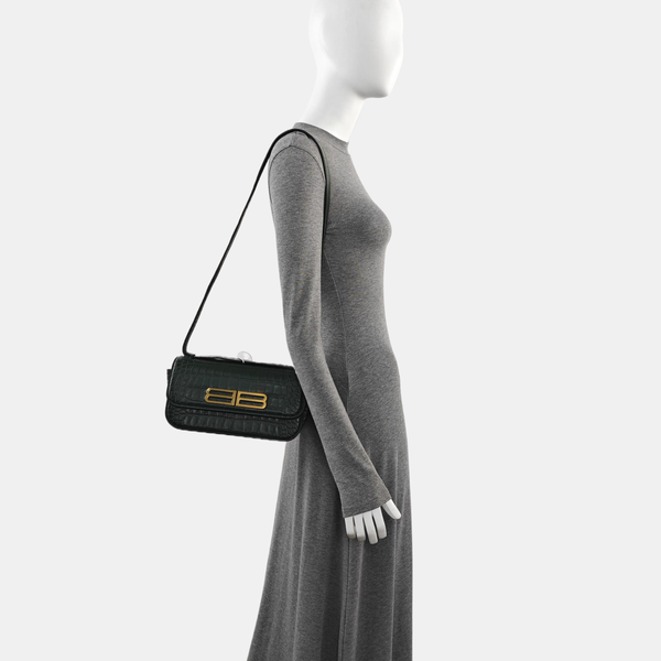 Calfskin Shoulder Bag Green