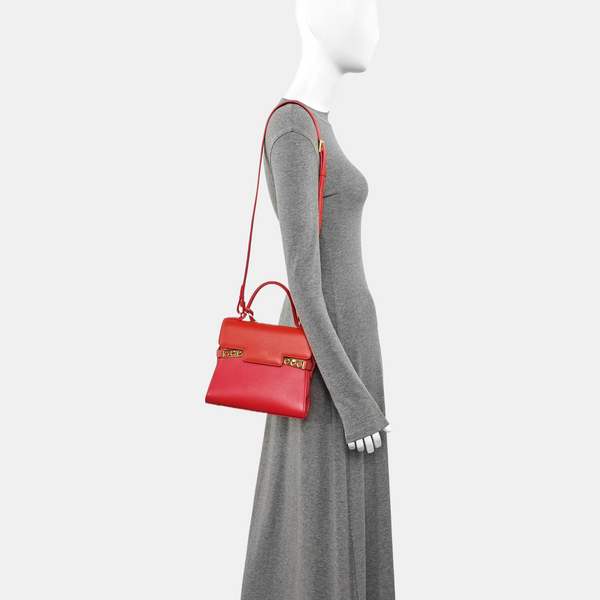 Tempête Small Calfskin Red