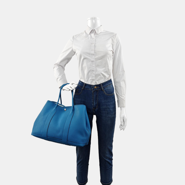 Authenticated pre-owned Garden Party 36 Negonda Blue - Tote Bag at Looply