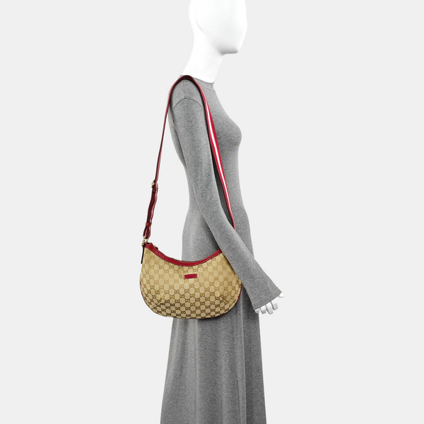 Monogram Canvas Shoulder Bag Beige