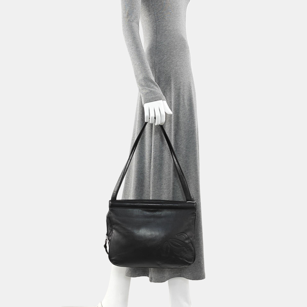 Lambskin Shoulder Bag Black