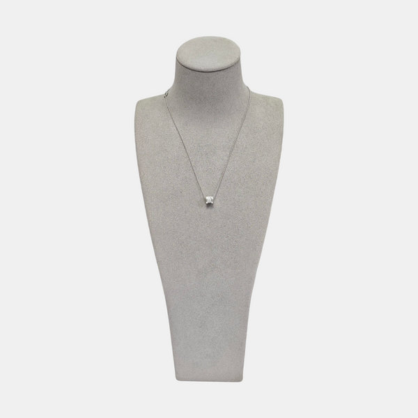B.ZERO1 18k White Gold Silver Necklace