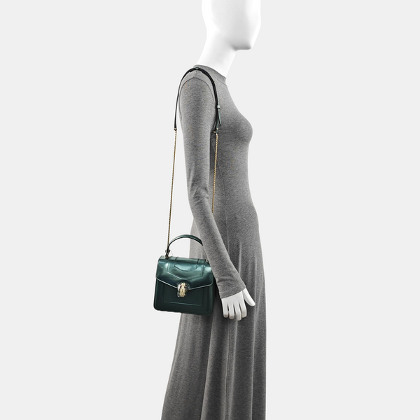 SERPENTI FOREVER Small Calfskin Green