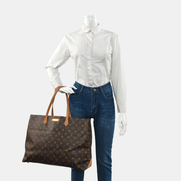 WILSHIRE GM Monogram Coated Canvas Brown