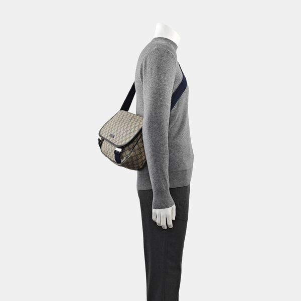 Monogram Coated Canvas Shoulder Bag Beige
