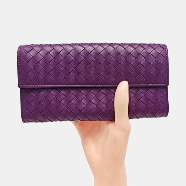 Calfskin Wallet Purple