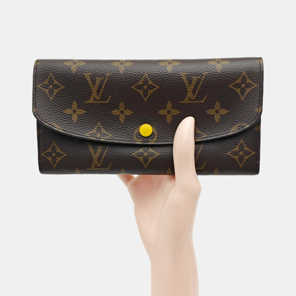 EMILIE Monogram Coated Canvas Brown