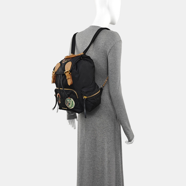The Rucksack Medium Nylon Black