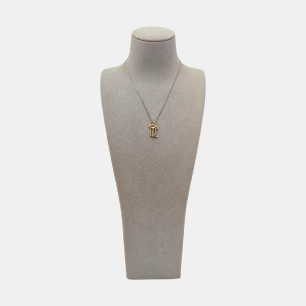 Tiffany Keys 18k Gold Silver Necklace