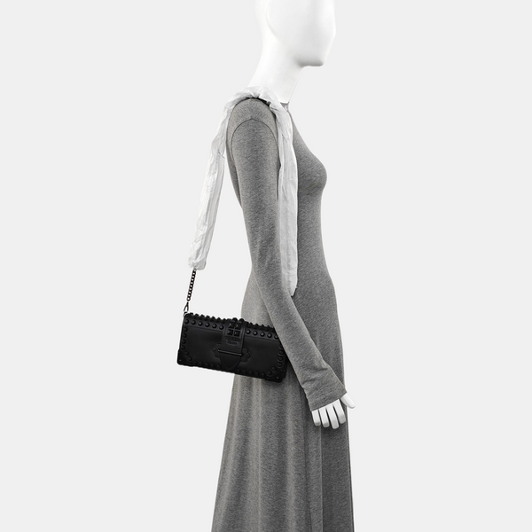 Calfskin Shoulder Bag Black