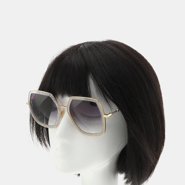 Gray Synthetic Sunglasses