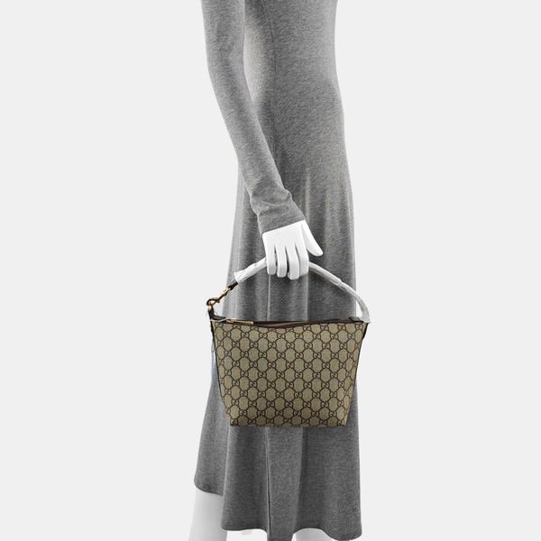 Ophidia Super Mini Monogram Coated Canvas Beige