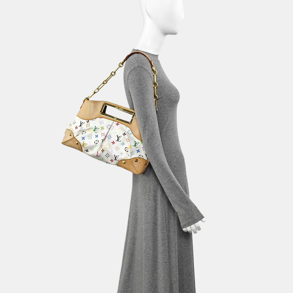 LV × TM JUDY MM Monogram Coated Canvas White