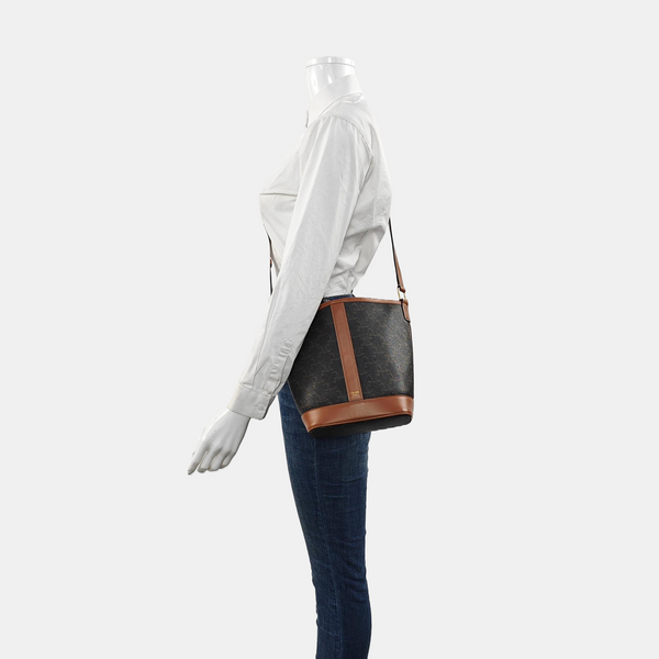TRIOMPHE CANVAS Small Coated Canvas Brown