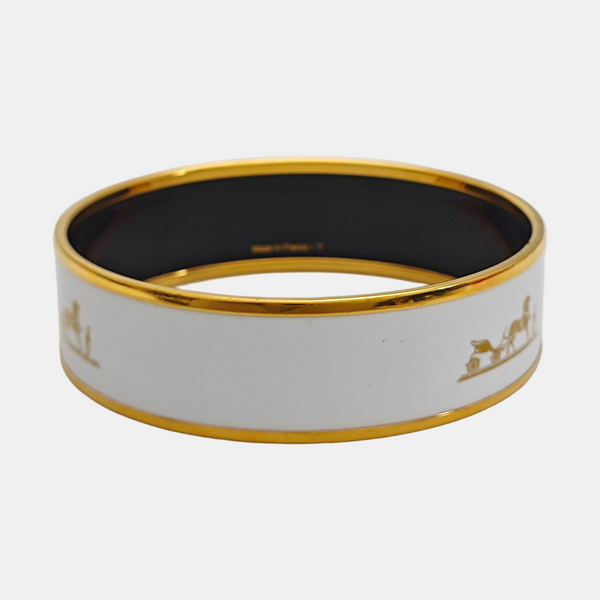 Email Ceramic White Bangle