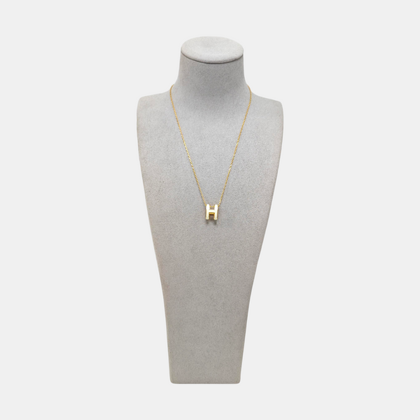 Pop H Metal Gold Necklace