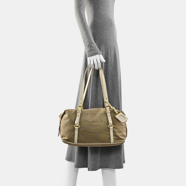 Canvas Shoulder Bag Brown
