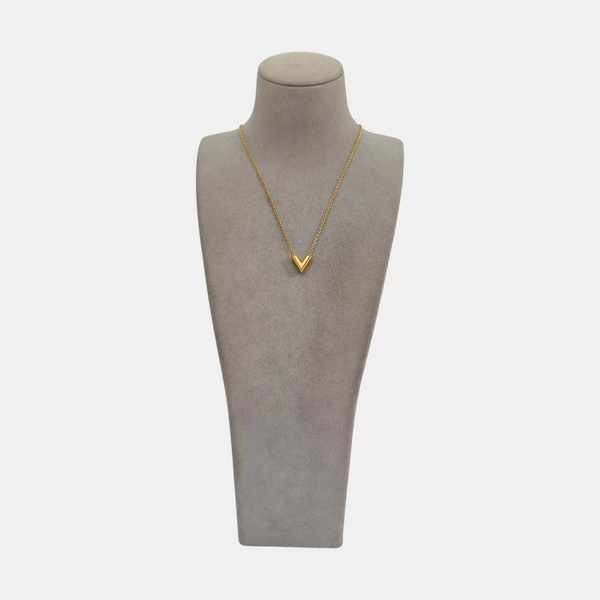 ESSENTIAL V Brass Gold Necklace