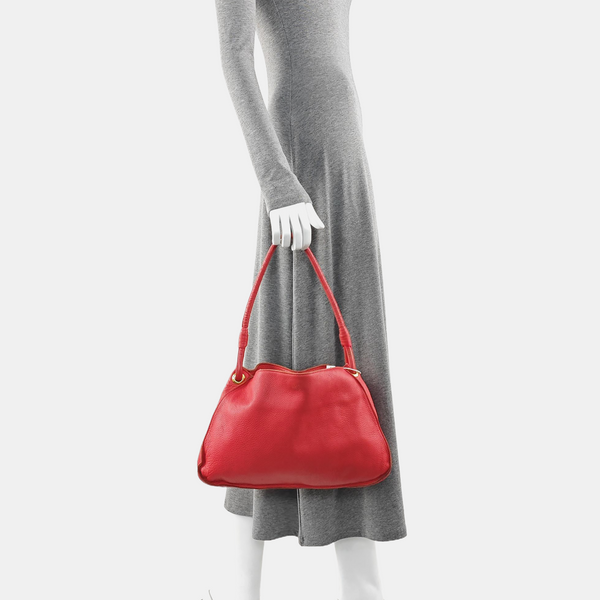 Lambskin Shoulder Bag Red