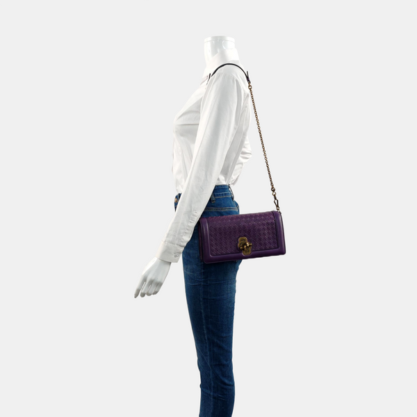 Olimpia Knot Lambskin Purple