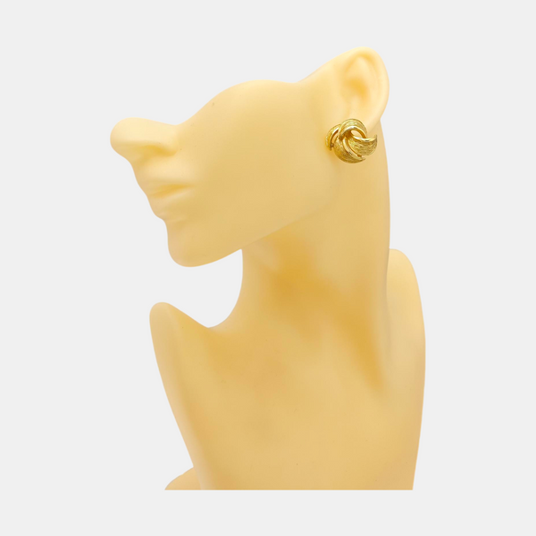 Metal Gold Stud Earrings