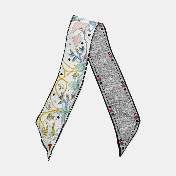 Mulberry Silk Silk Scarf White