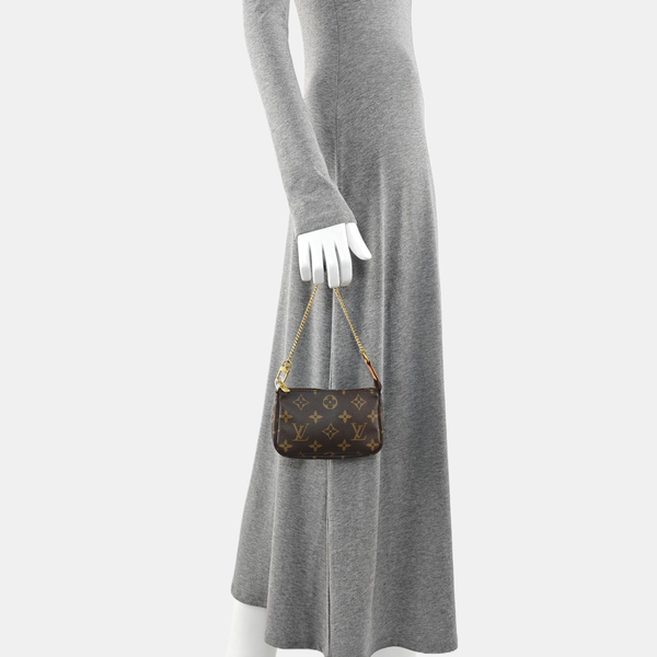 ACCESSOIRES Mini Monogram Coated Canvas Brown