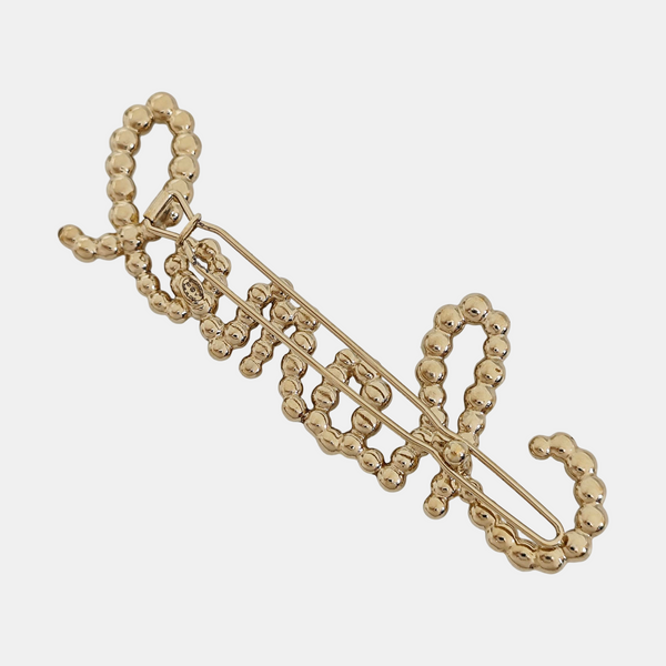 Faux Pearl Gold Brooch