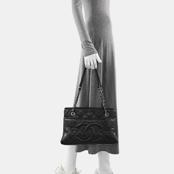 CC TIMELESS SOFT Quilted Grained Calfskin Black