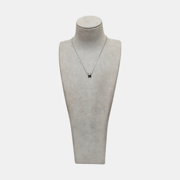 Pop H Metal Silver Necklace