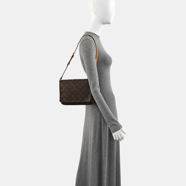 MUSETTE TANGO Monogram Coated Canvas Brown
