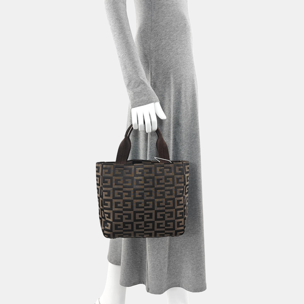 Fabric Tote Bag Brown