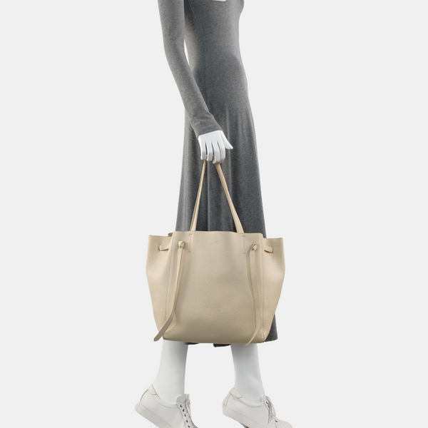 CABAS PHANTOM Small Calfskin White