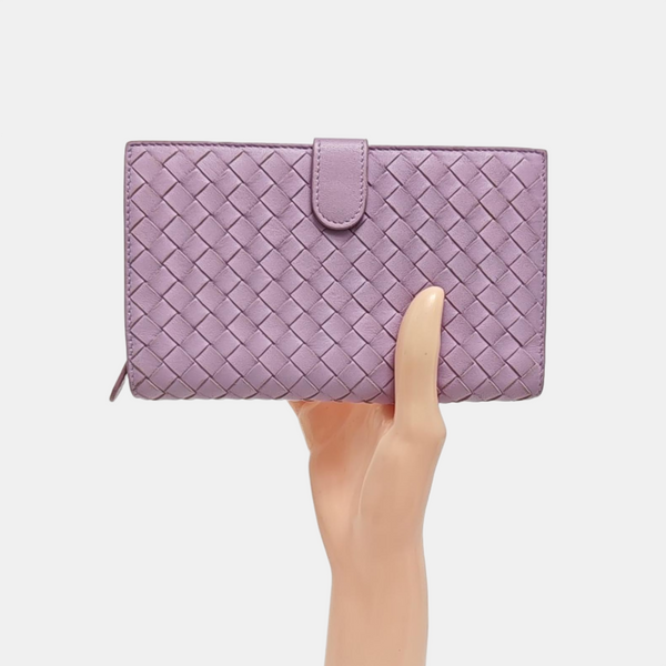 Calfskin Clutch Purple