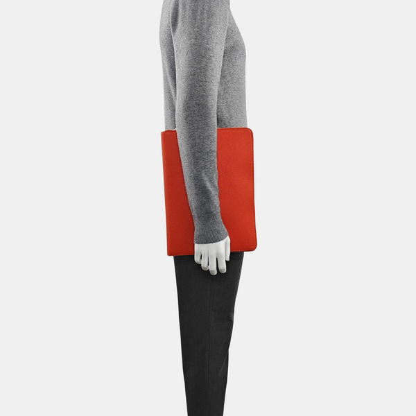 Calfskin Top Handle Bag Red