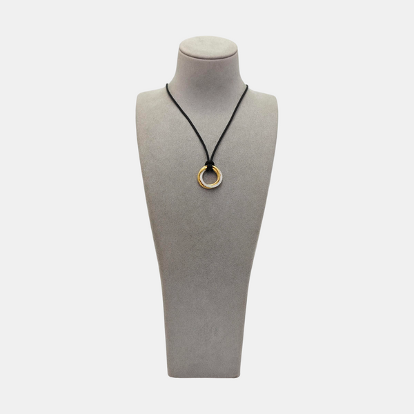 TRINITY Fabric Black Necklace