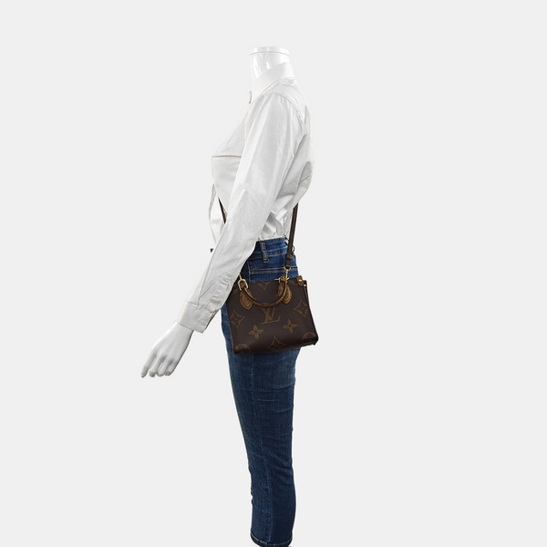 ONTHEGO BB Monogram Coated Canvas Brown