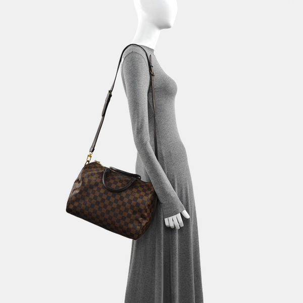 SPEEDY 30 Damier Ebene Coated Canvas Brown